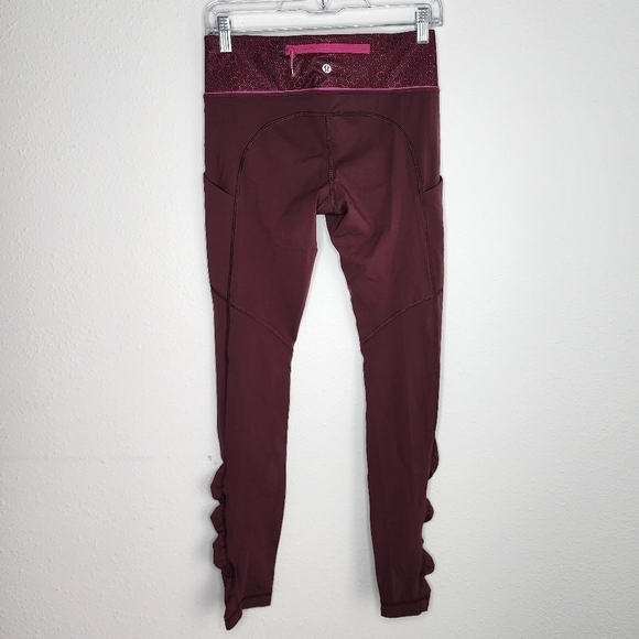 Lululemon Speed Tight IV Star Pixel Raspberry Bordeaux Drama 6 - Picture 4 of 11